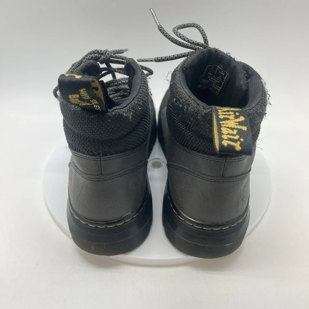 Dr. Martens Rakim Boots Mens 10 Black Utility Combat Chukka Lace Up Work Shoes‎